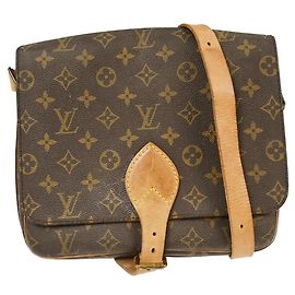 Bolsa Cartouchiere Louis Vuitton em Canvas Monogram GM Marrom