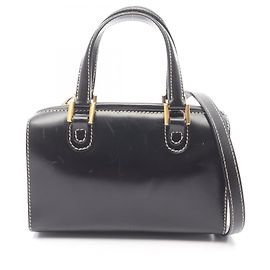 Fendi Black Leather Handbag Black