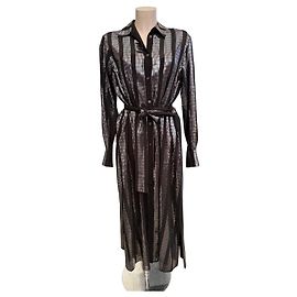 Robe Golden Goose Noir Argent Noir