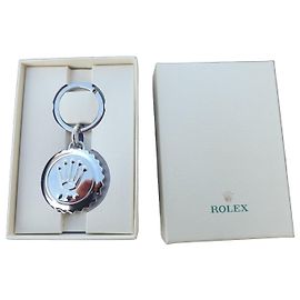 new Rolex keychain with its box Silver hardware