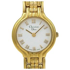 Relógio de pulso de quartzo banhado a ouro Christian Dior Modelo 3036 Outro