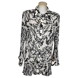 Camicia Oversize Escada Nera e Bianca Nero Bianco