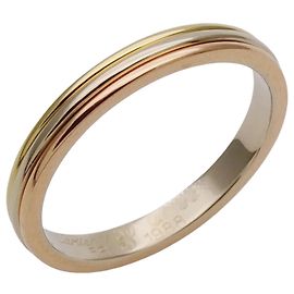 Cartier Three-Color Band Ring Golden