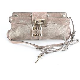 Sac à main en cuir Chloé Paddington Cadena Marron