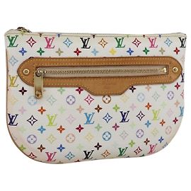 LOUIS VUITTON Pochette GM Monograma Multicolor Blanco M60027 Auth YKZ490A Blanco