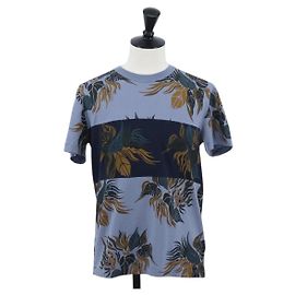 Camiseta LOUIS VUITTON de algodón azul marino LV Auth BA11391A Azul marino