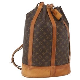 LOUIS VUITTON Bolsa de Ombro Monogram Randonnee GM M42244 LV Auth ARZ458 Monograma