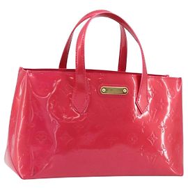 LOUIS VUITTON Sac à main Monogram Vernis Wilshire PM Rose Pop M93643 Auth ep13926A Rose
