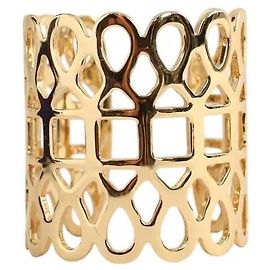 Tory Burch Manchette dourada Dourado
