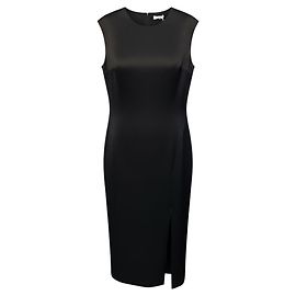 Robe Midi en Satin Noir Peserico Noir