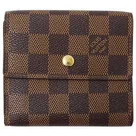 Louis Vuitton Damier Bi-fold Wallet Damier ebene