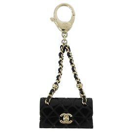 Charm per borsa Chanel in pelle nero Nero