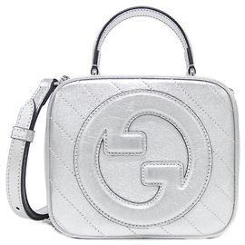 Borsa Gucci BLONDIE Argento Metallico