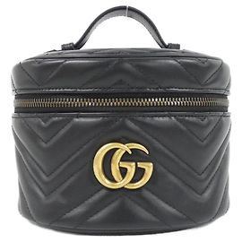 Gucci GG Marmont Quilted Backpack Black