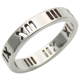 Tiffany & Co. Atlas Open Sterling Silver Ring Silvery