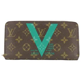 Cartera Larga Monograma Louis Vuitton Castaño
