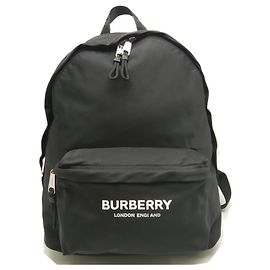 Burberry Women's Nylon Logo Print Backpack Black