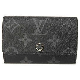 Portachiavi Monogram Eclipse Louis Vuitton Nero Monogramma