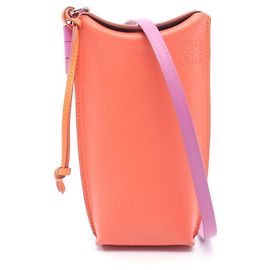 Borsa a Spalla Loewe Gate Pocket Arancione Porpora