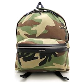 Sac à dos camouflage Yves Saint Laurent Autre Kaki