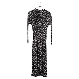 Abito in seta nero Tory Burch Nero