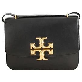 Bolso de hombro Tory Burch Eleanor de cuero negro Negro