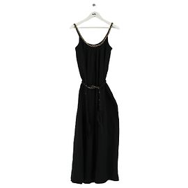 SéZane Vestido de algodão preto Preto