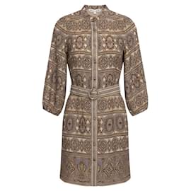 Abito Kumar Multi Pietra Khaki di Veronica Beard Cammello
