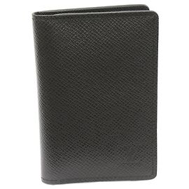 Louis Vuitton Taiga Organizer de Poche Bifold Card Case M30537 Black