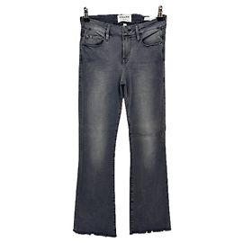 Jeans Frame Denim Grigio Scuro Strappati Grigio