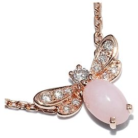 Chaumet Colar Attrape-moi em K18PG com pingente de opala rosa e diamante Rosa