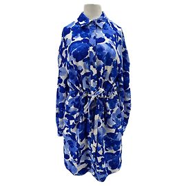 Essentiel Antwerp Robe bleu à motifs Blue