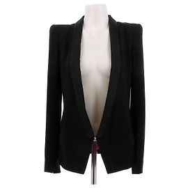 Barbara Bui Strukturiertes schwarzes Blazer Schwarz