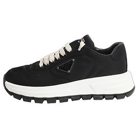 Prada Schwarze Re-Nylon-Sneaker - Größe EU 38 Schwarz