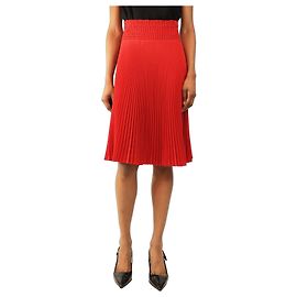 Prada Red pleated midi skirt - size UK 8 Red