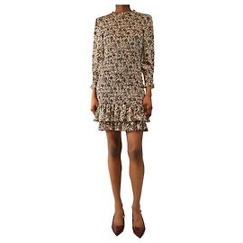 Veronica Beard Multicolour floral shirred mini dress - size UK 6 Multiple colors