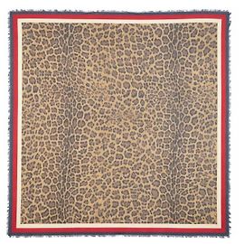 Gucci Leopard scarf Brown