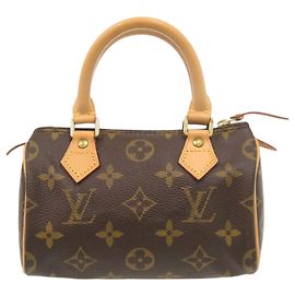 Sac à main Mini Speedy Monogram Louis Vuitton Marron