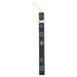 Louis Vuitton Multicolor Dragonne Telephone M92598 Phone Strap Black