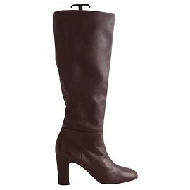 Lk Bennett Lederstiefel Bordeaux