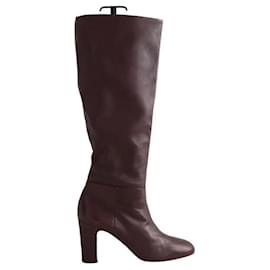 Lk Bennett Leather boots Dark red