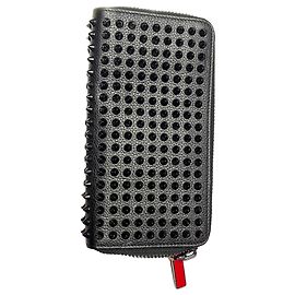 Christian Louboutin Black studded Louboutin wallet Black