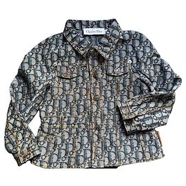 Giacca Monogramma Christian Dior Bianco Blu Grigio
