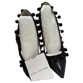 Marc Jacobs Black Leather Heels Black