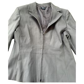 Autre Marque Gray zip jacket polyester Grey