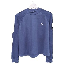 Le coq sportif Moleton azul marinho com gola alta e logotipo Azul