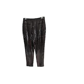 Saint Laurent Sequin Pants Black