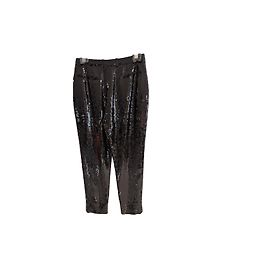 Saint Laurent Paillettenhose Schwarz