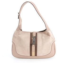 Sac à main en cuir Gucci Jackie 001 Rose Beige