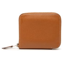 Hermès Hermes Azap Silk Compact Wallet/Coin Case Brown